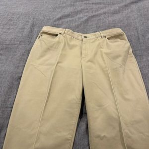 Lauren Jeans by Ralph Lauren, khaki chinos - size 14